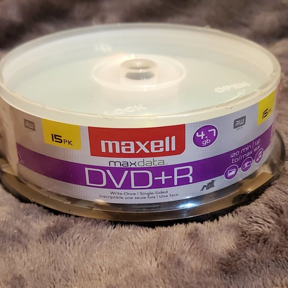 Maxell DVD+R 4.7GB 8x 120min 15 Pack Blank Recordable DVDs - Picture 4 of 5